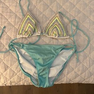 Victoria Secret beaded bathing suit set